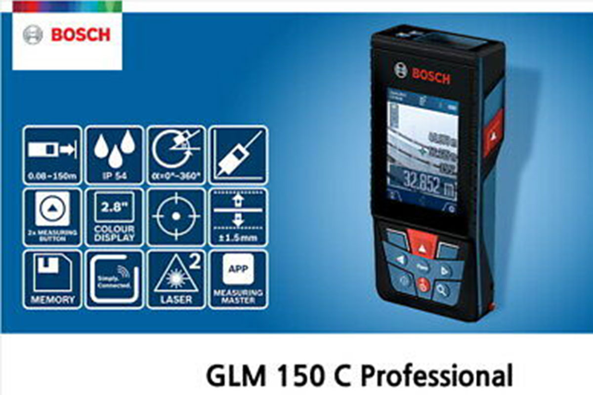 Máy đo khoảng cách 150m Bosch GLM 150 C
