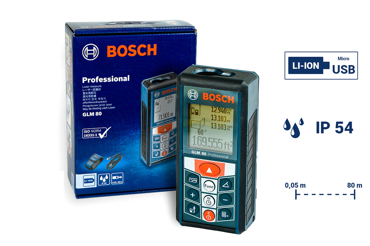 Máy đo khoảng cách 80m Bosch GLM 80