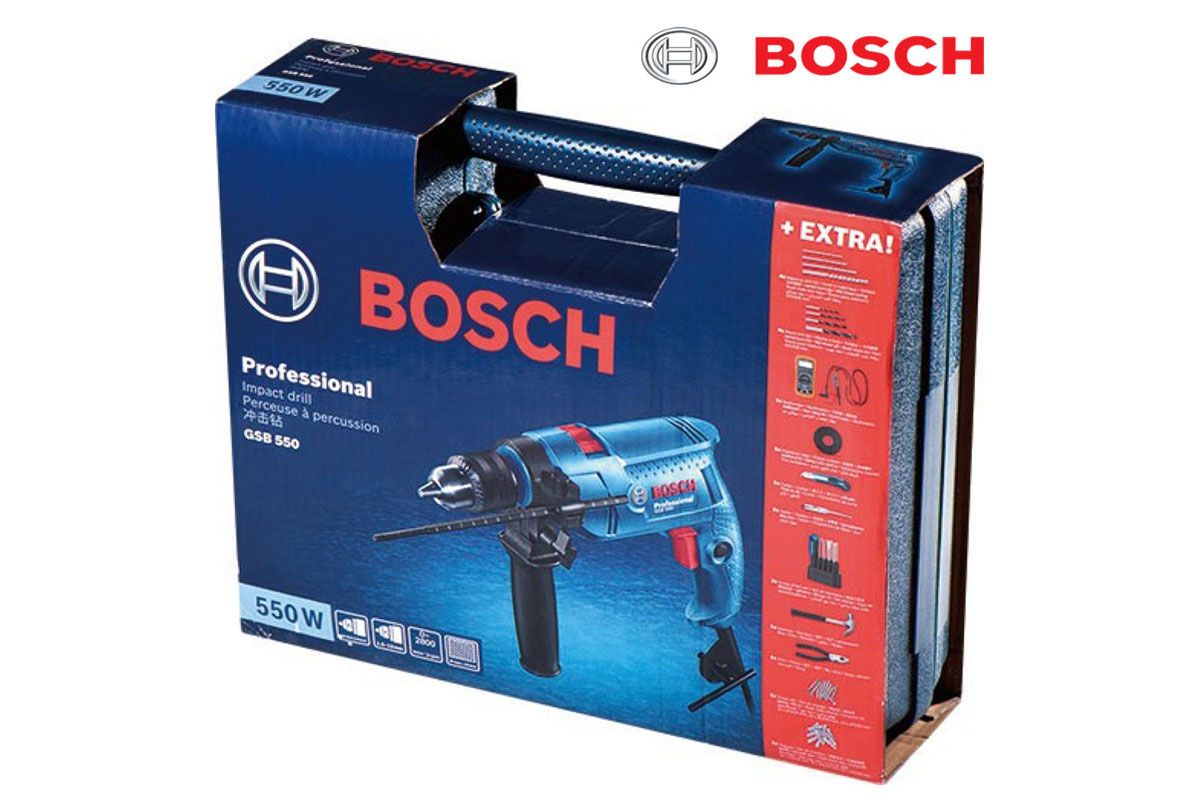 Máy khoan động lực Bosch GSB 550 (SET 80)