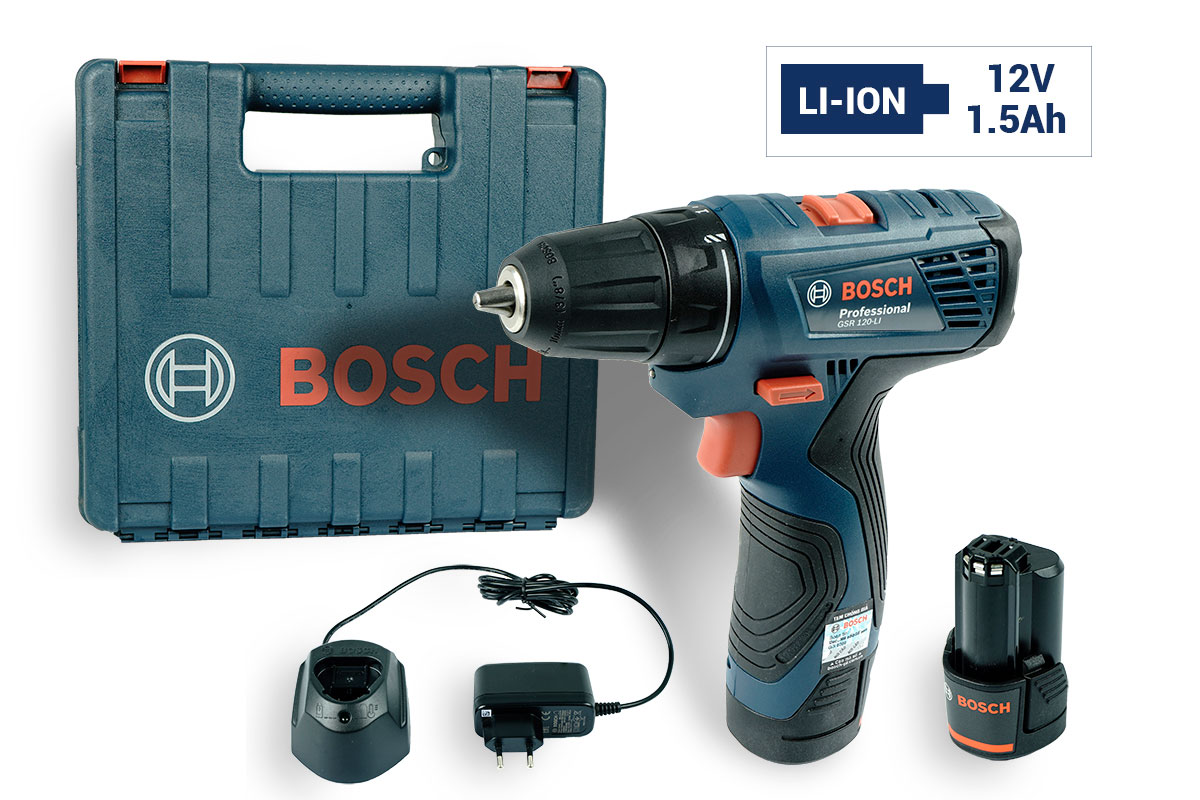 Máy khoan vặn vít pin 12V Bosch GSR 120-LI