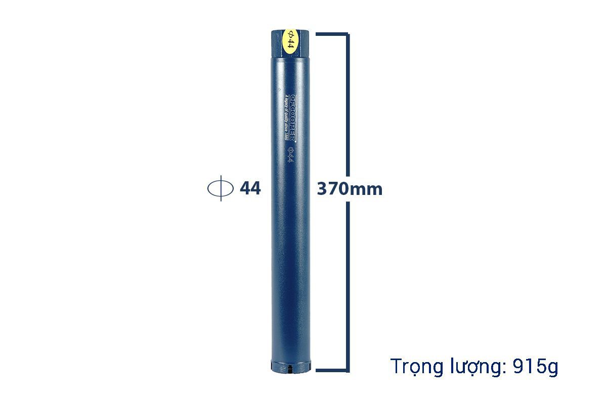 Mũi khoan rút lõi bê tông Ø44x370mm CFCooper DCB44370