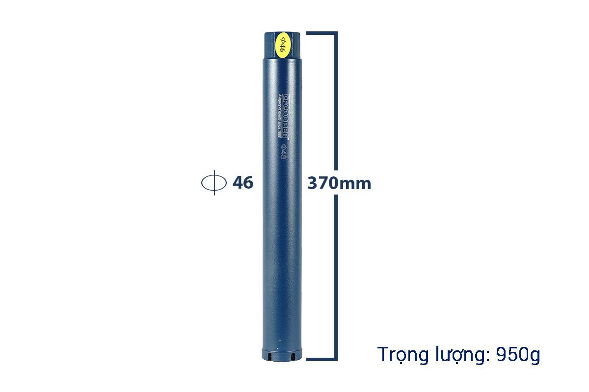 Mũi khoan rút lõi bê tông Ø46x370mm CFCooper DCB46370