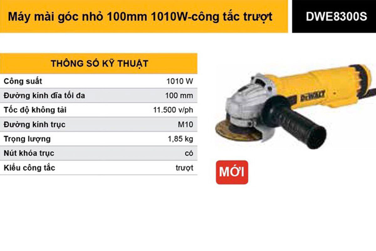 Máy mài góc 100mm Dewalt DWE8300S-B1