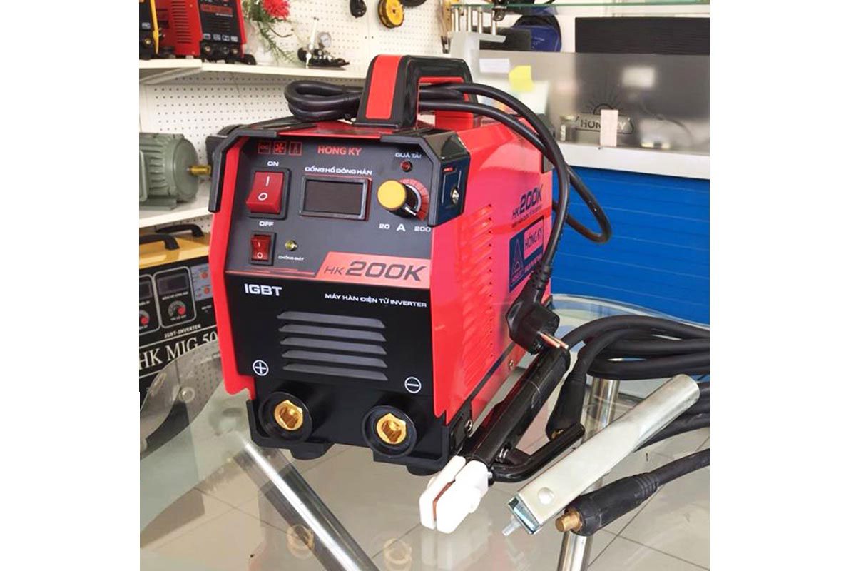 Máy hàn que MMA Inverter Hồng Ký HK200K