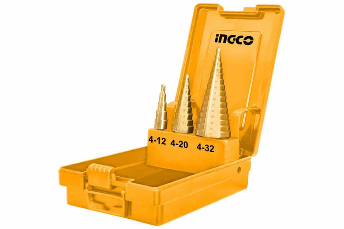 Bộ 3 mũi khoan chóp nón INGCO AKSDS0301
