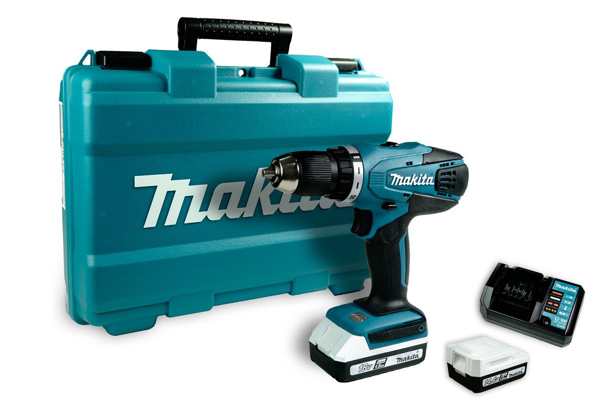 Máy khoan vặn vít pin 18V Makita DF457DWE