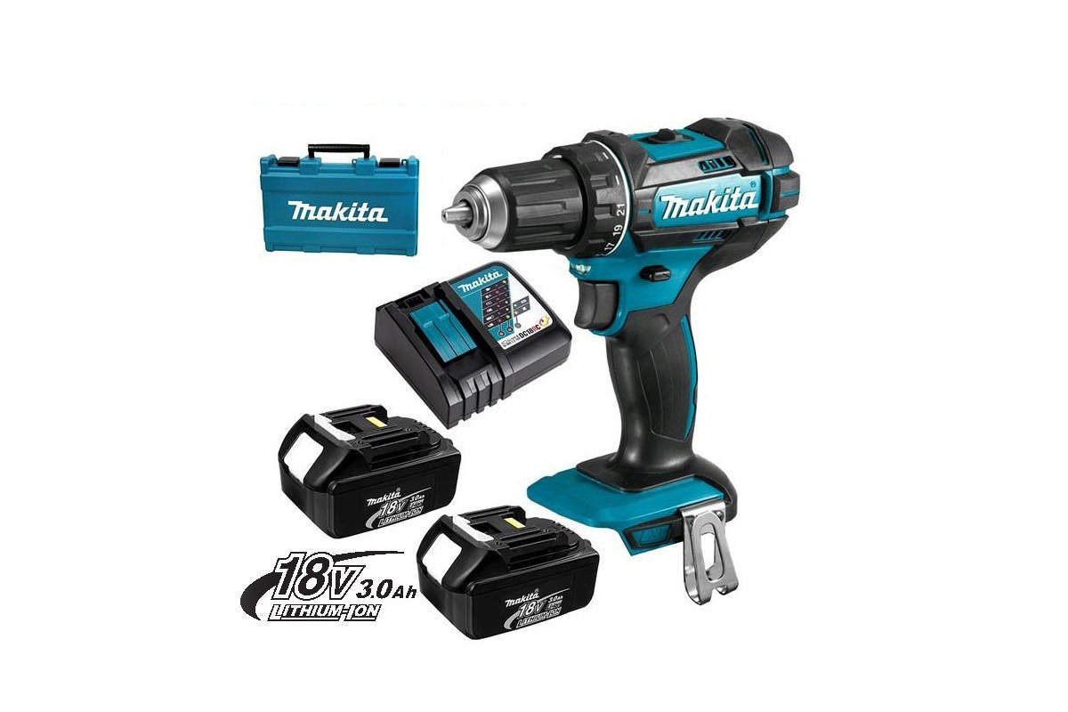 Máy khoan búa vặn vít pin 18V Makita DHP482RAE