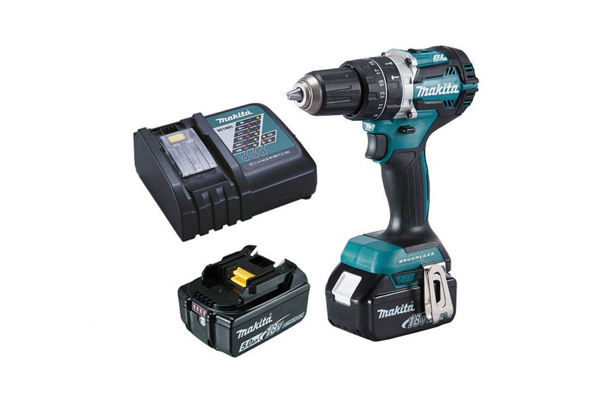 Máy khoan búa vặn vít pin 18V Makita DHP484RTE