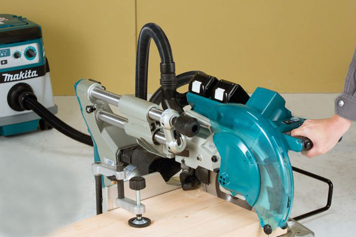 Thân máy cưa đa góc trượt 2 pin 18V Makita DLS111ZU