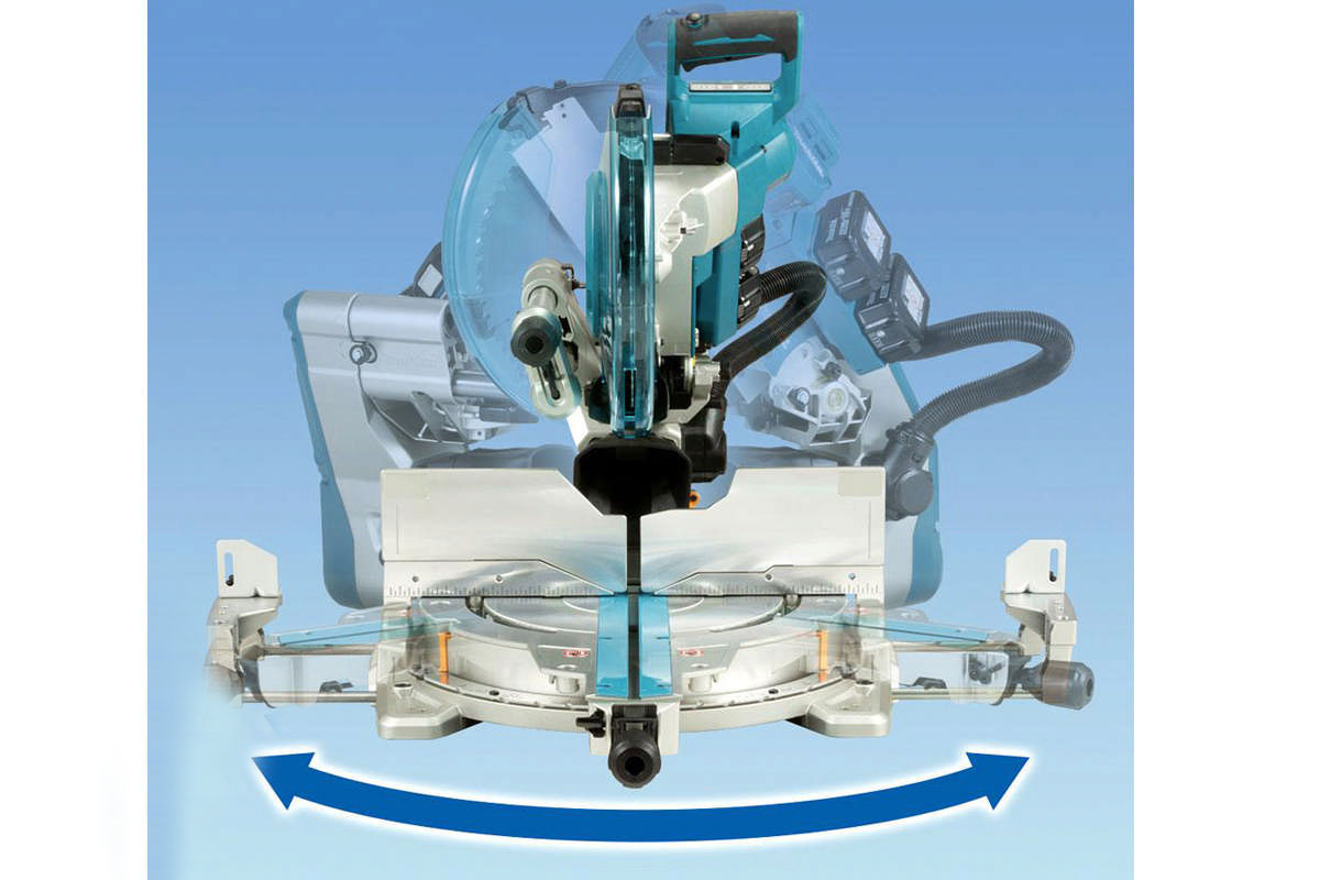 Thân máy cưa đa góc trượt 2 pin 18V Makita DLS211Z