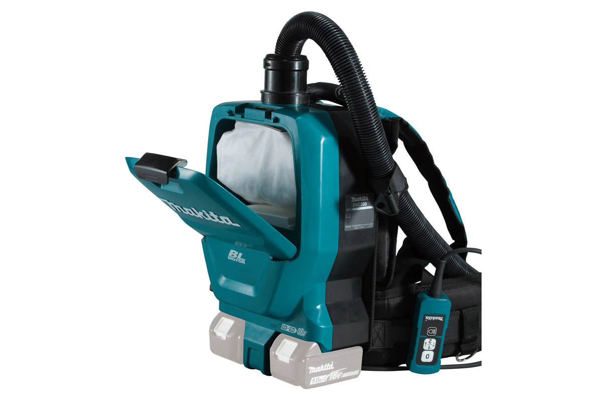 Thân máy hút bụi đeo vai 2 pin 18V Makita DVC260ZX5