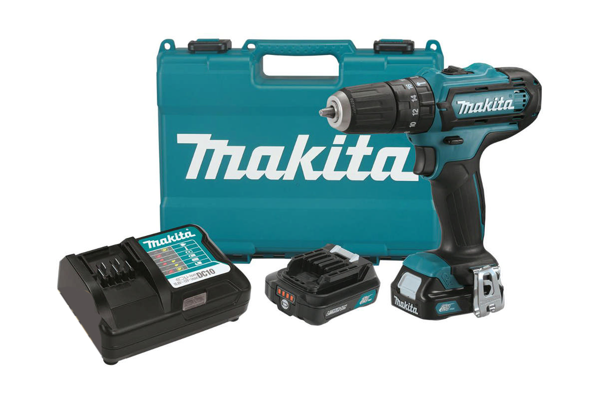 Máy khoan búa vặn vít pin 12V Makita HP332DSAE