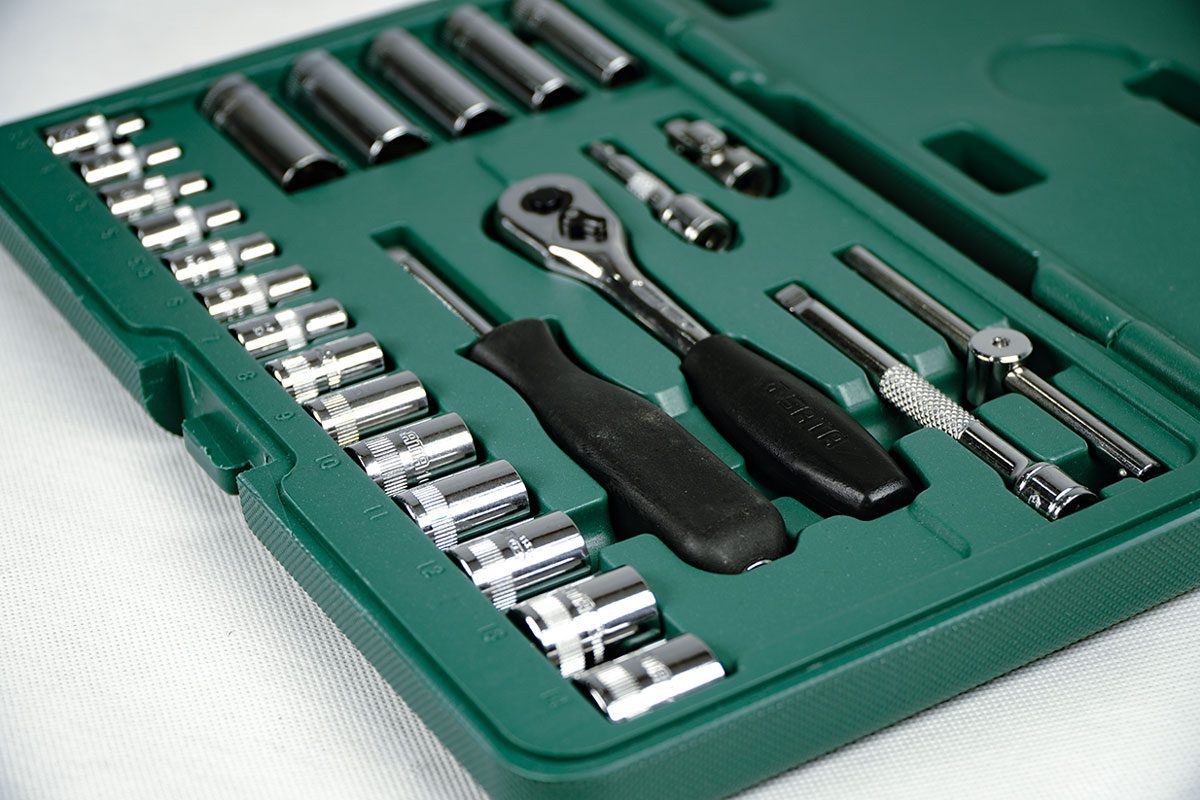 Bộ đầu tuýp 25 chi tiết 1/4 in Sata 09001