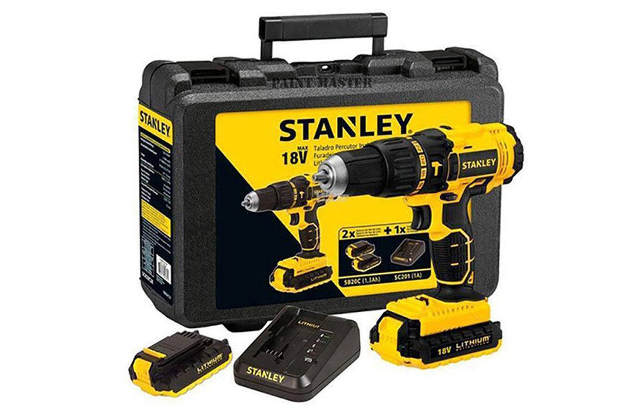 Máy khoan vặn vít pin 18V Stanley SCH20C2K-B1