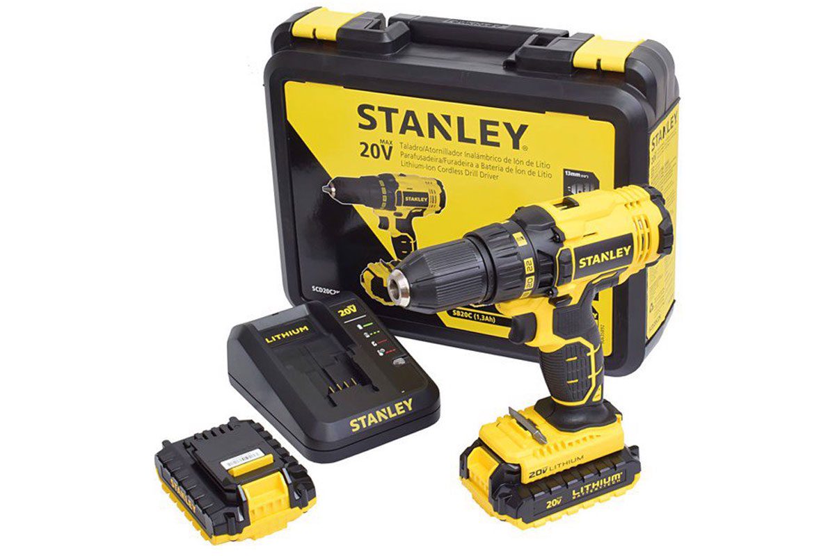 Máy khoan vặn vít pin 18V Stanley SCD20C2K-B1