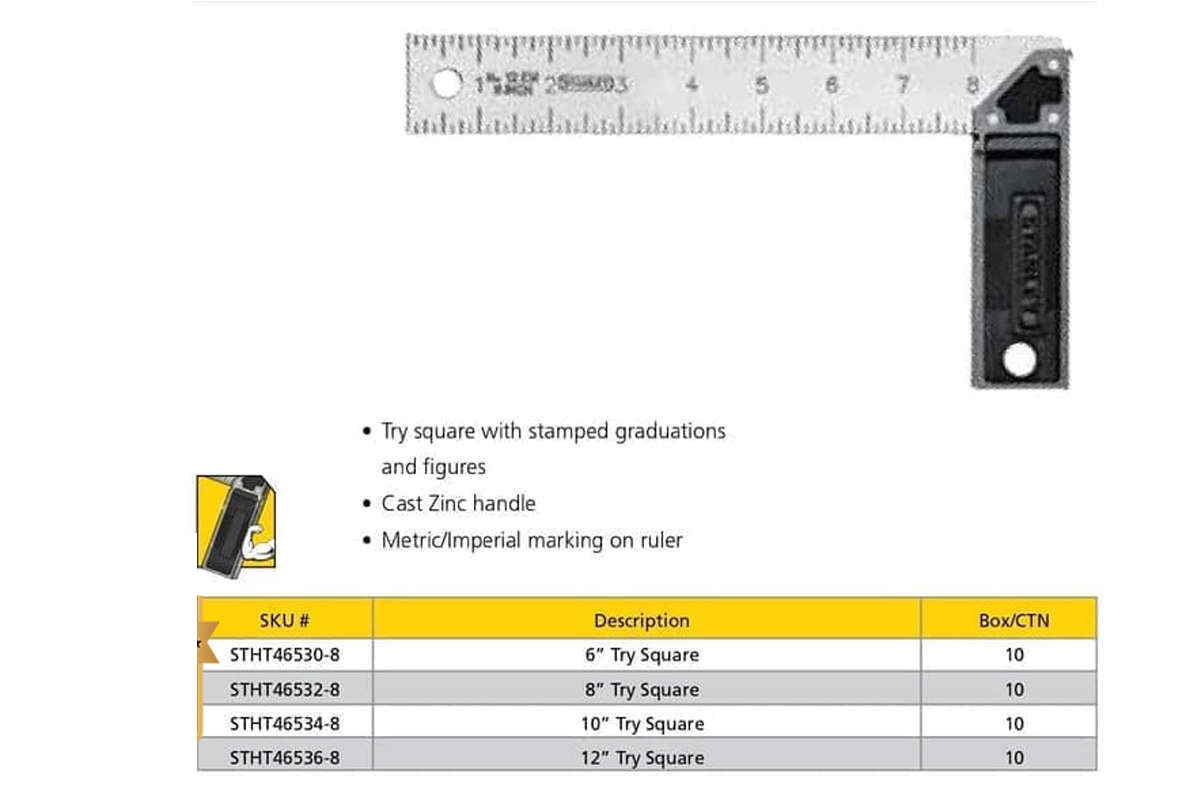 Thước eke 8inch 203mm Stanley STHT46532-8