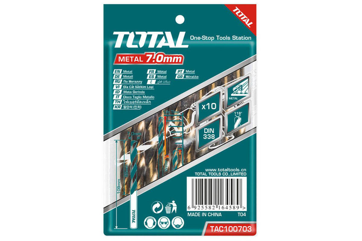 Mũi khoan sắt 9.0mm Total TAC100903