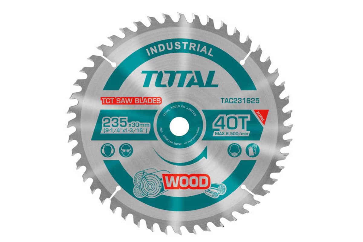 Lưỡi cưa gỗ hợp kim TCT 185mm Total TAC231445