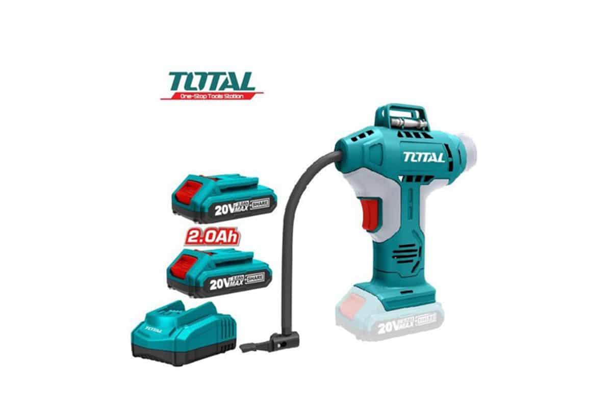 Máy bơm hơi cầm tay tự động pin lithium 20v Total TACLI2001