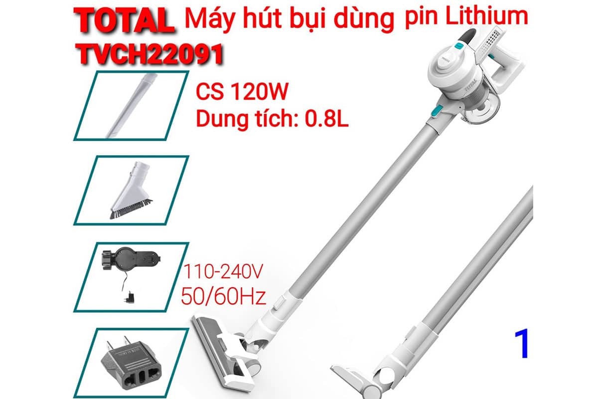 Máy hút bụi pin 22.2V Total TVCH22091