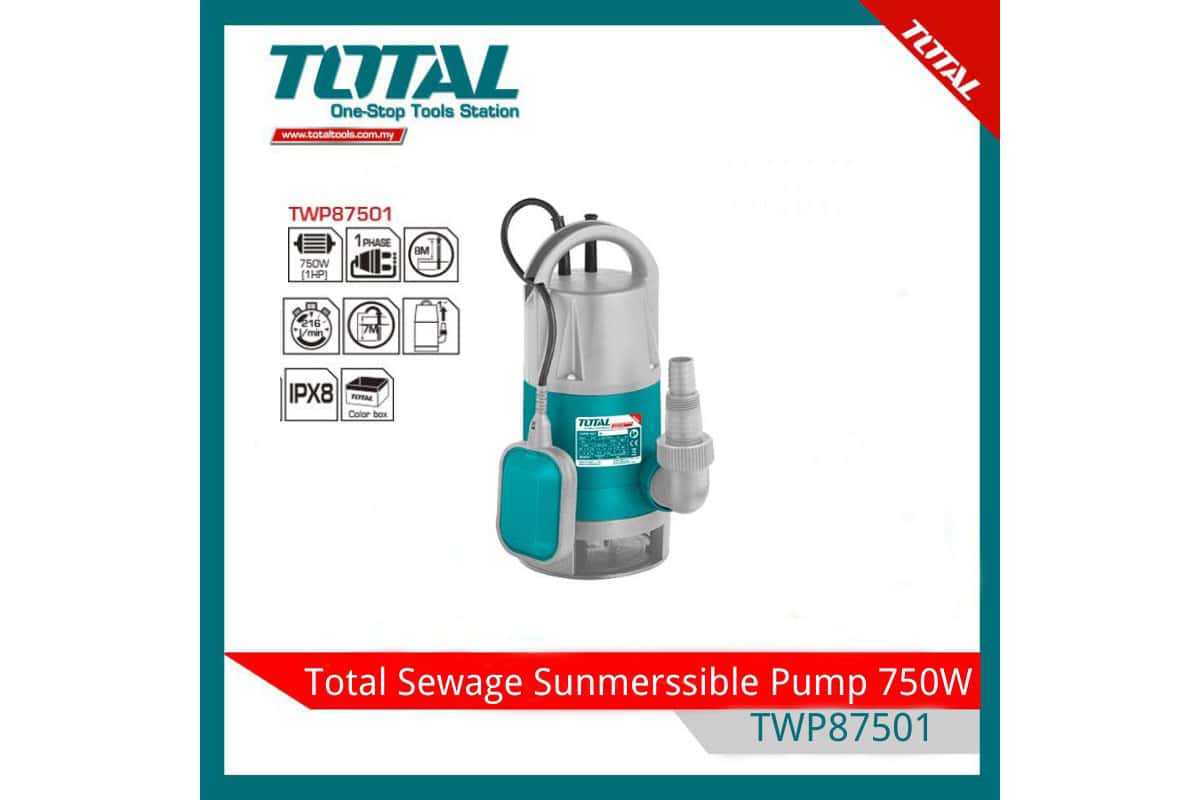 Máy bơm chìm nước thải 750W Total TWP87501