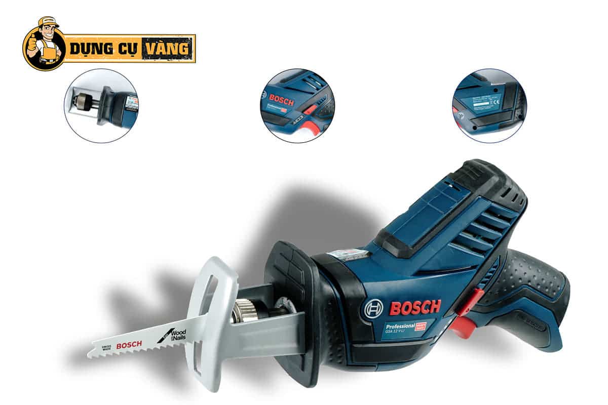 Máy cưa kiếm dùng pin Bosch GSA 12V-LI với nhiều tính năng nổi bật